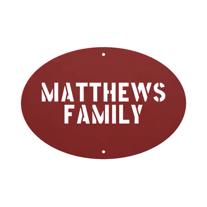 Matthews Family Name Sign
