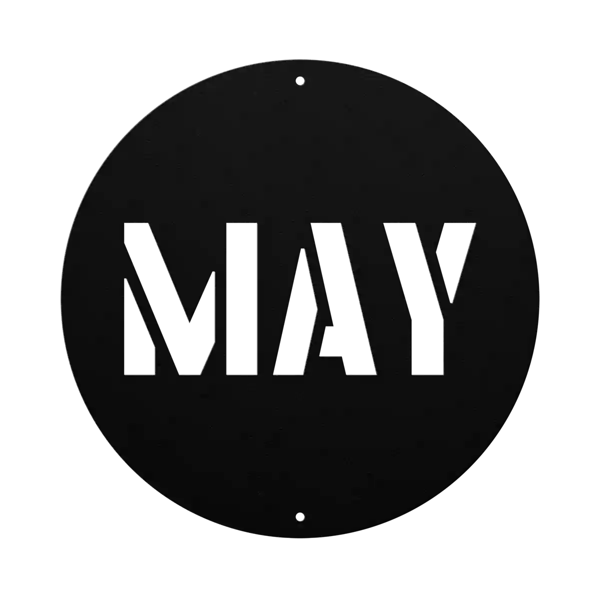 May Family Name Sign