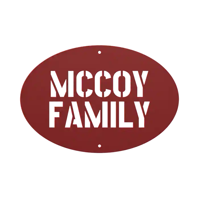 McCoy Family Name Sign