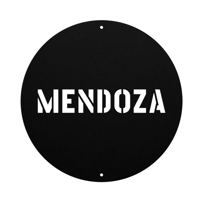 Mendoza Family Name Sign