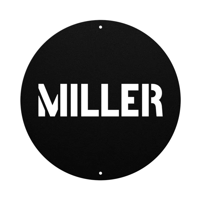Miller Family Name Sign