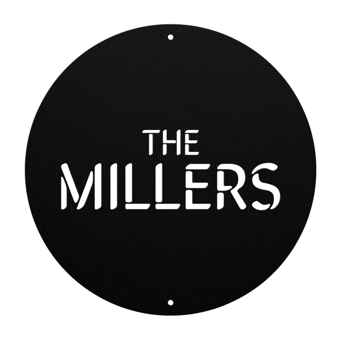 Miller Family Name Sign