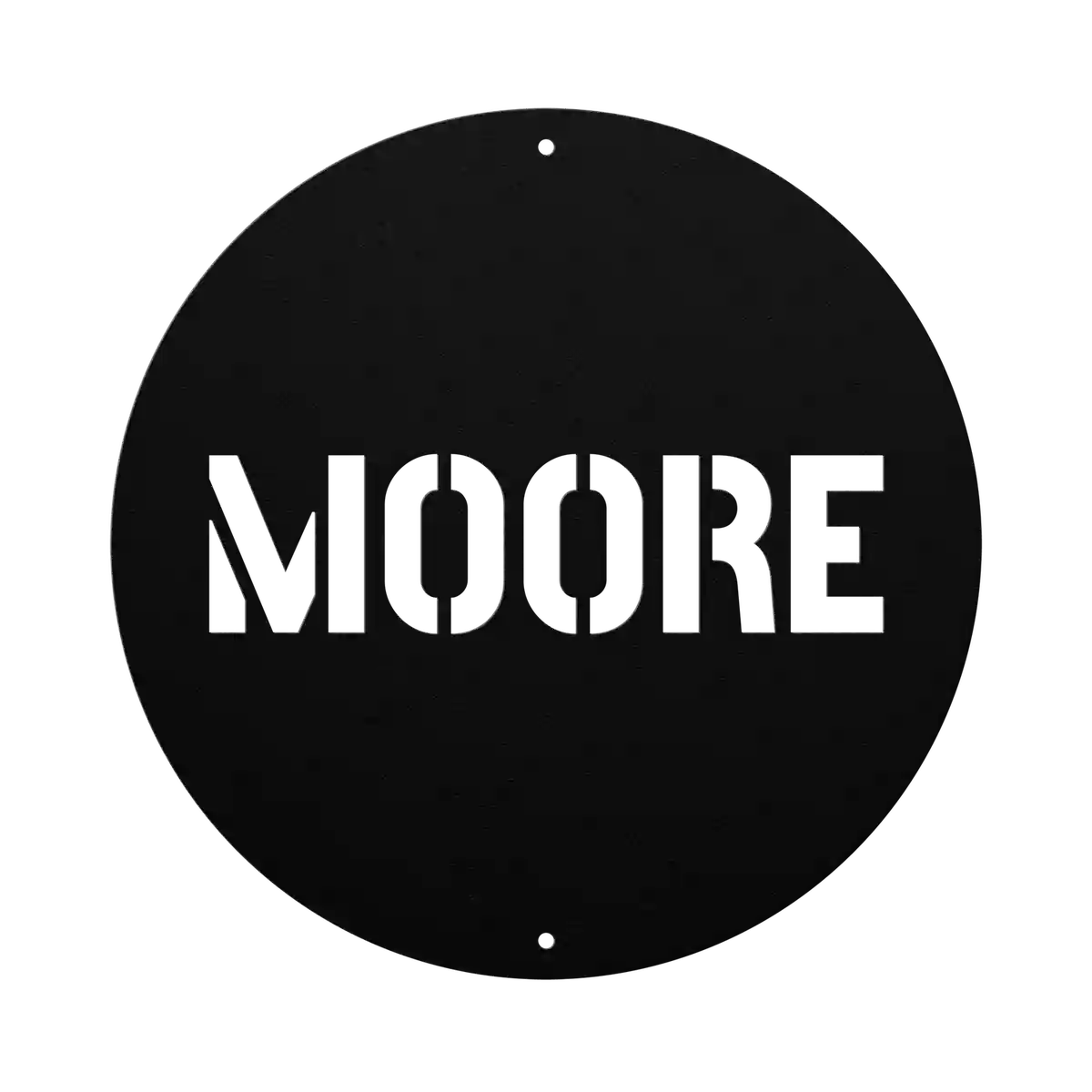 Moore Family Name Sign