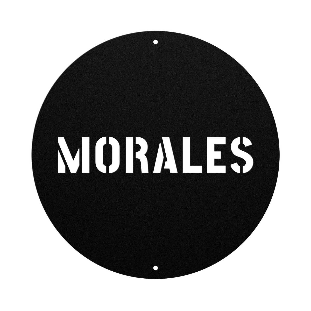 Morales Family Name Sign