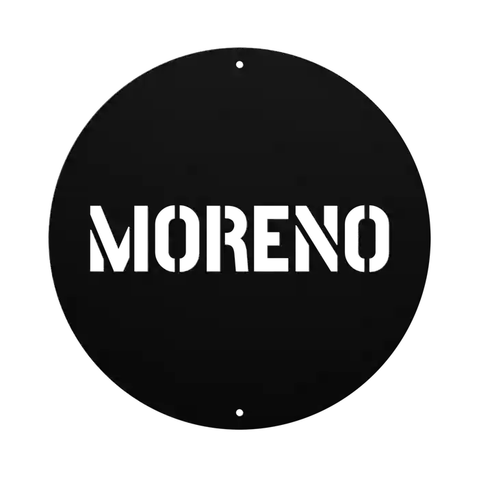 Moreno Family Name Sign