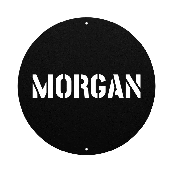 Morgan Family Name Sign