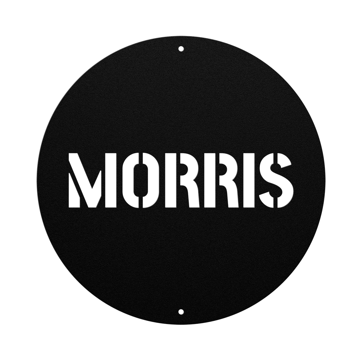 Morris Family Name Sign