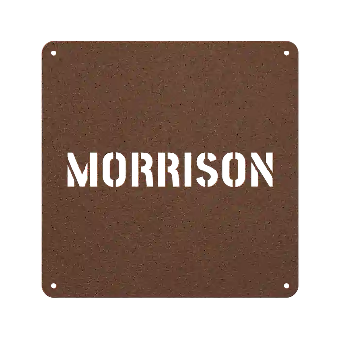 Morrison Family Name Sign