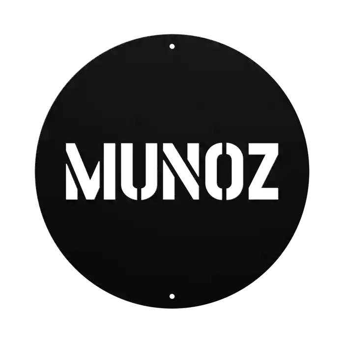 Munoz Family Name Sign