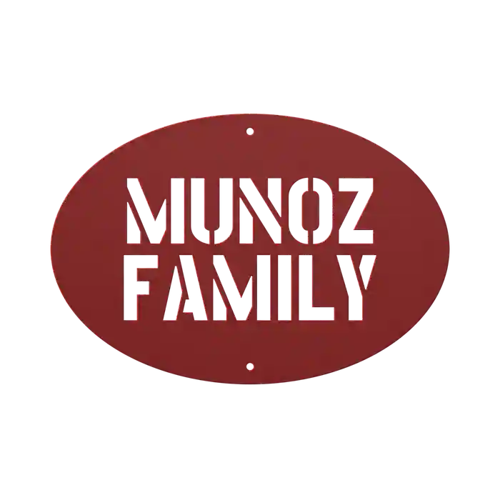 Munoz Family Name Sign