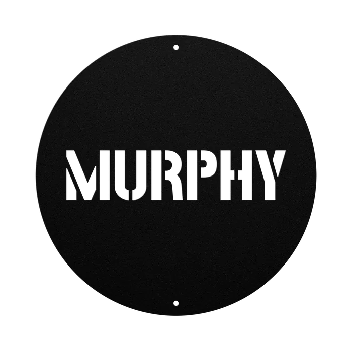 Murphy Family Name Sign