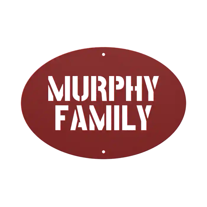 Murphy Family Name Sign