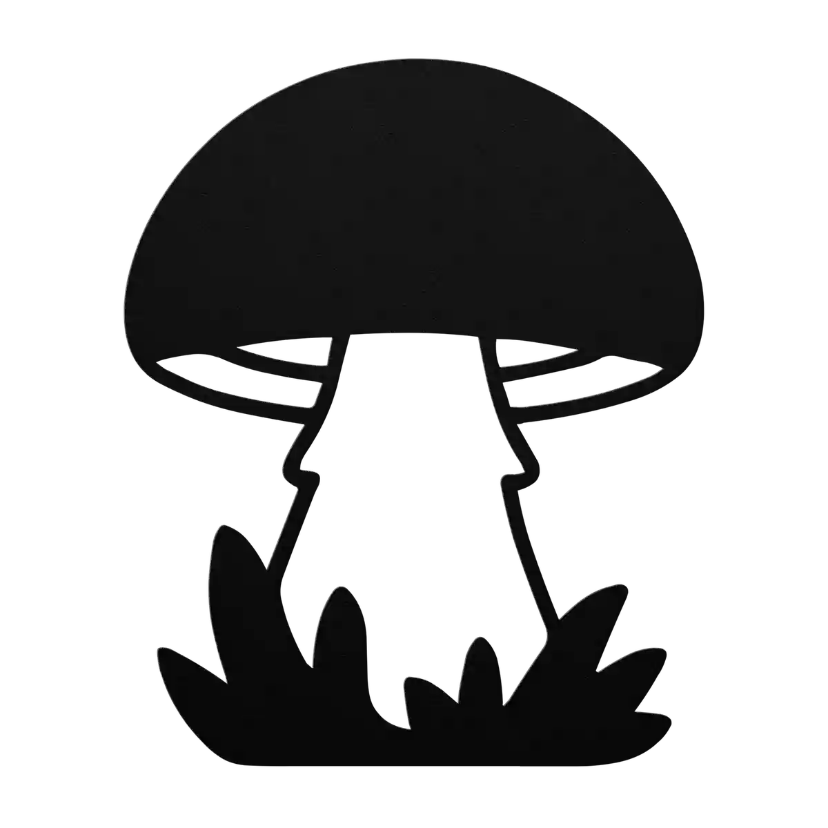 Mushroom Dome Cap Metal Sign