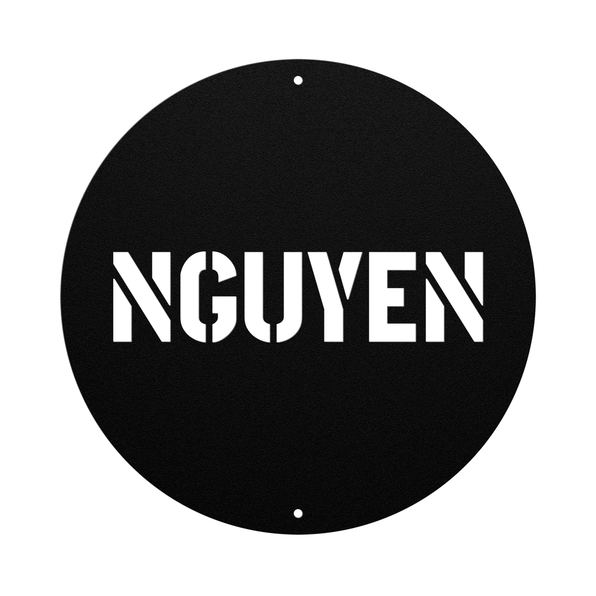 Nguyen Family Name Sign