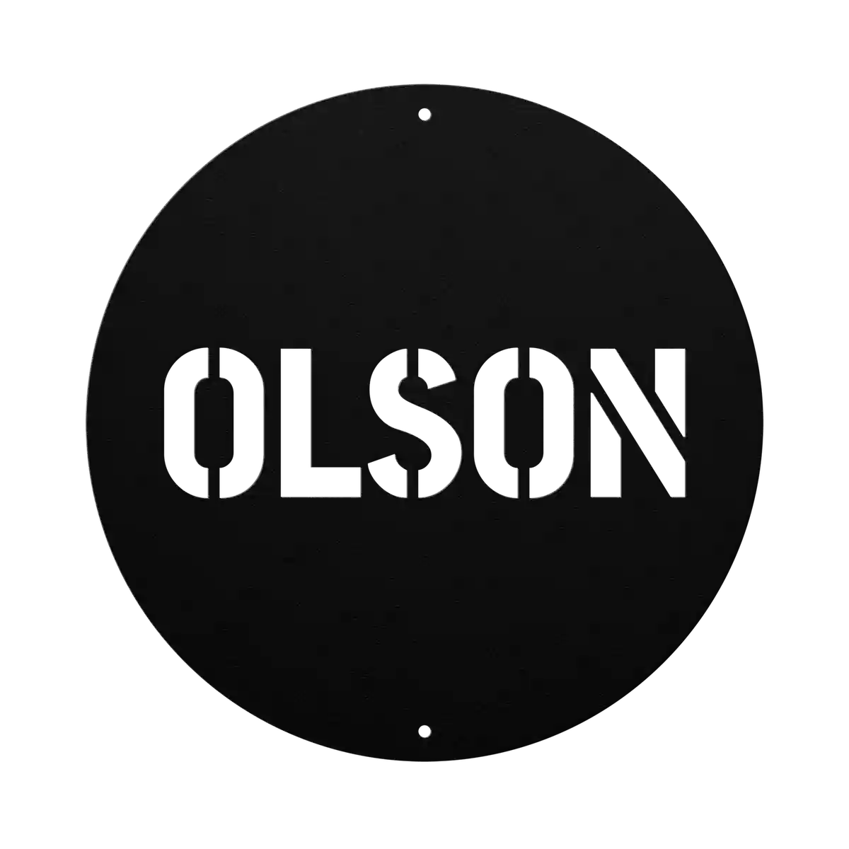 Olson Family Name Sign