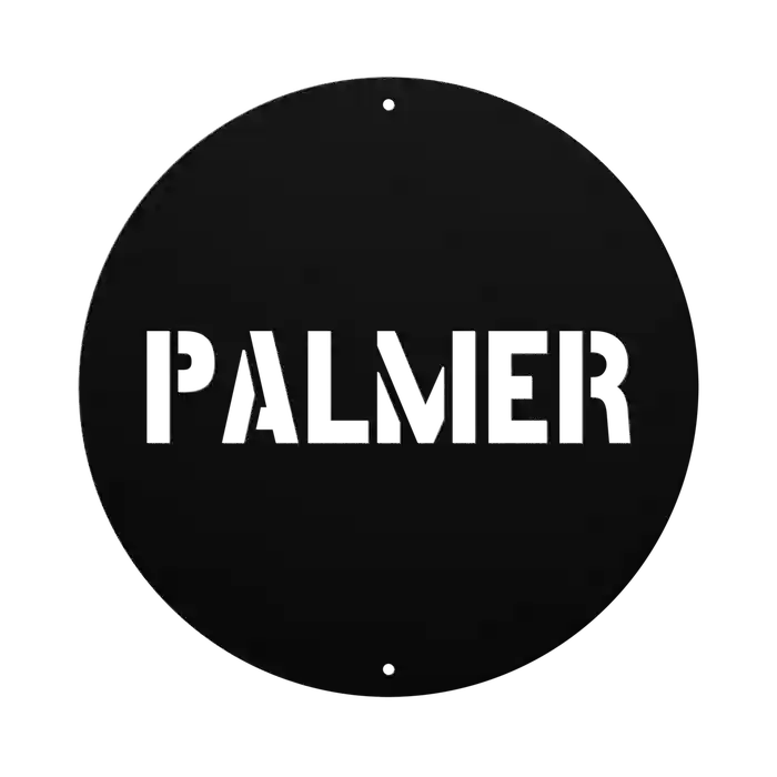 Palmer Family Name Sign