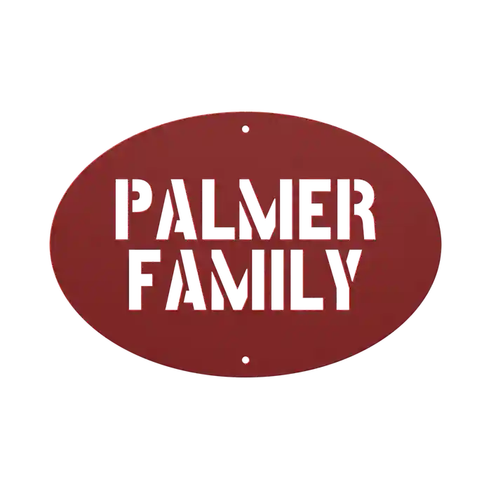 Palmer Family Name Sign