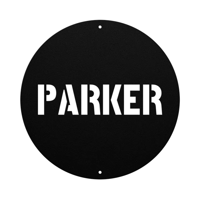 Parker Family Name Sign