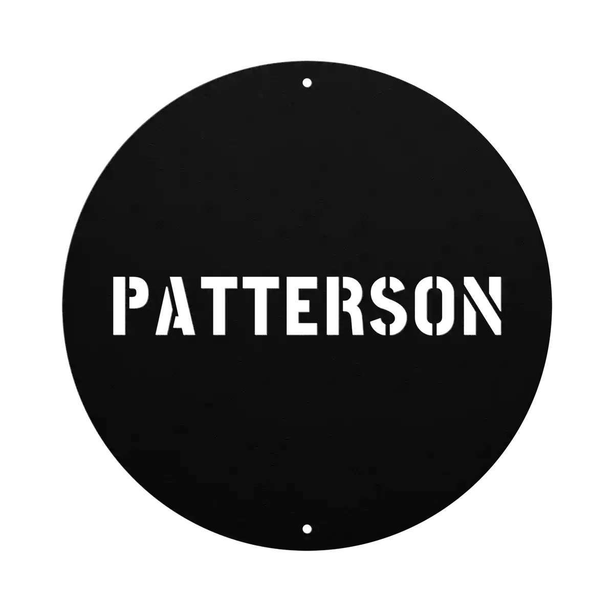 Patterson Family Name Sign