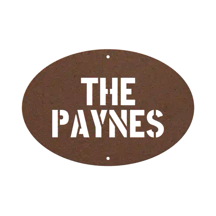 Payne Family Name Sign