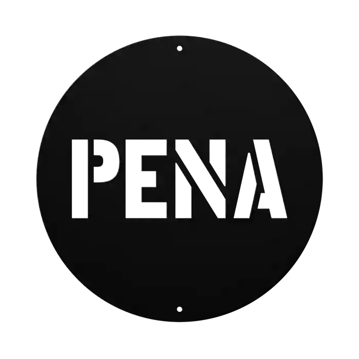 Pena Family Name Sign