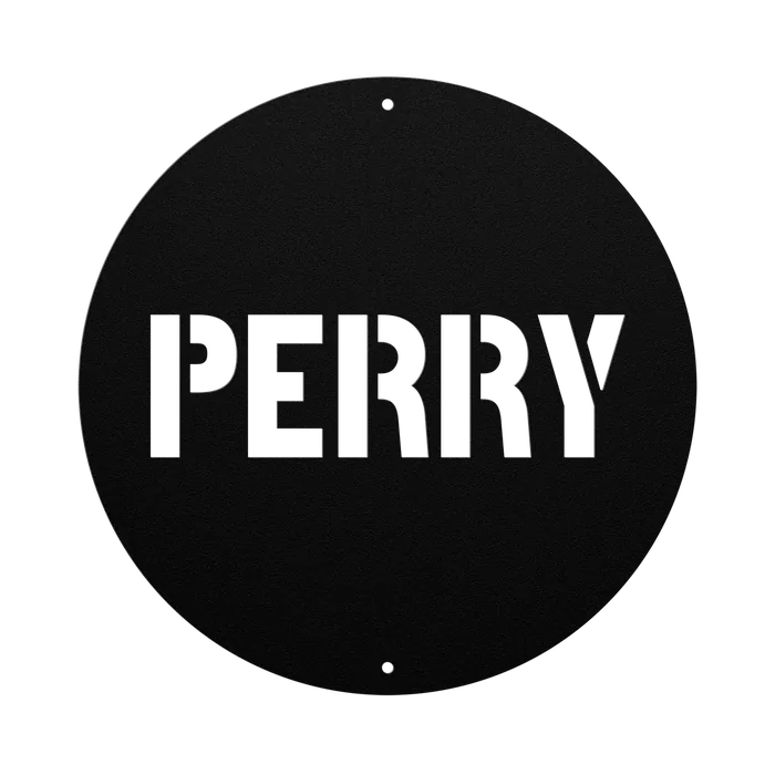 Perry Family Name Sign