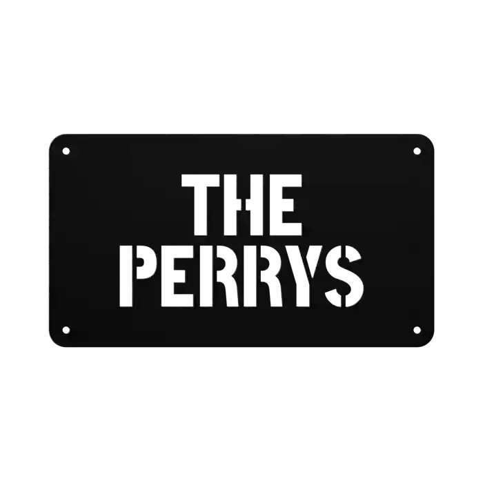 Perry Family Name Sign