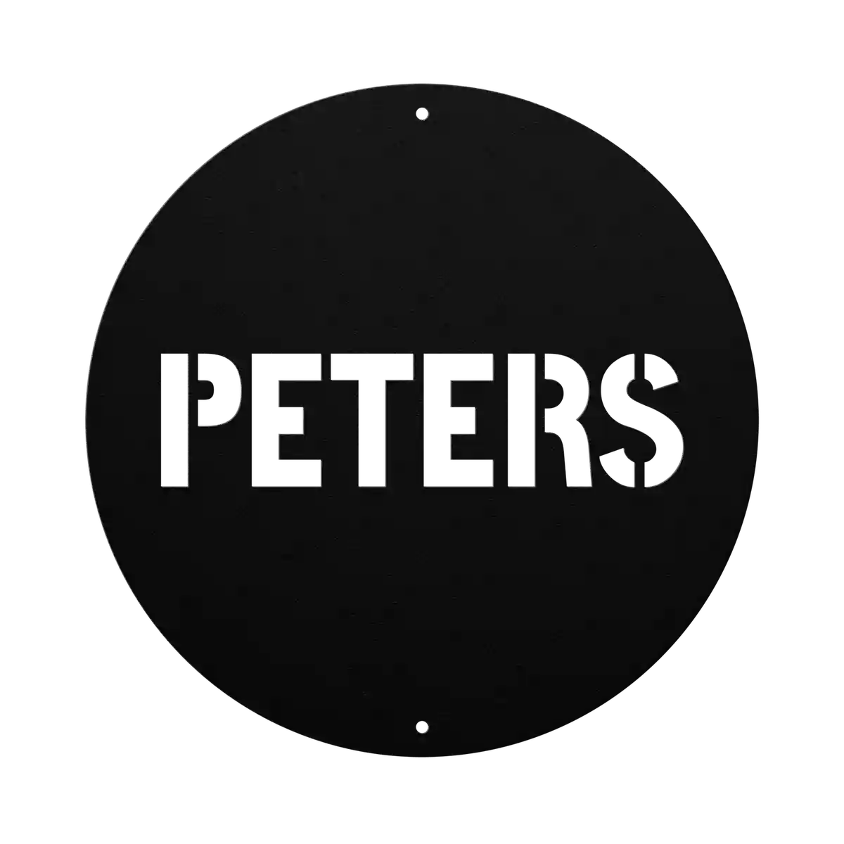 Peters Family Name Sign