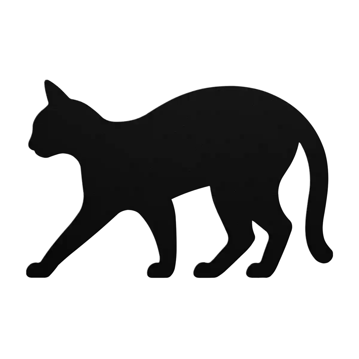 Pets Arched Back Cat Metal Sign