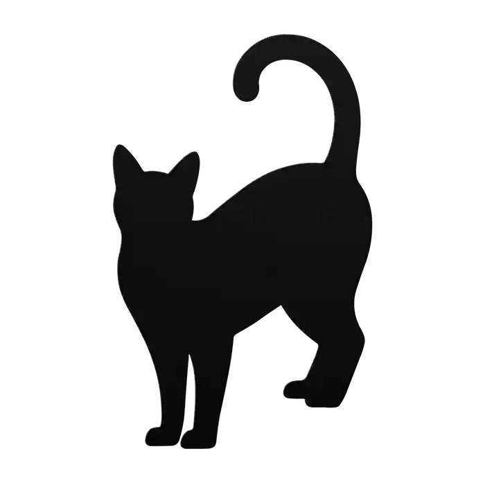 Pets Bowing Cat Metal Sign