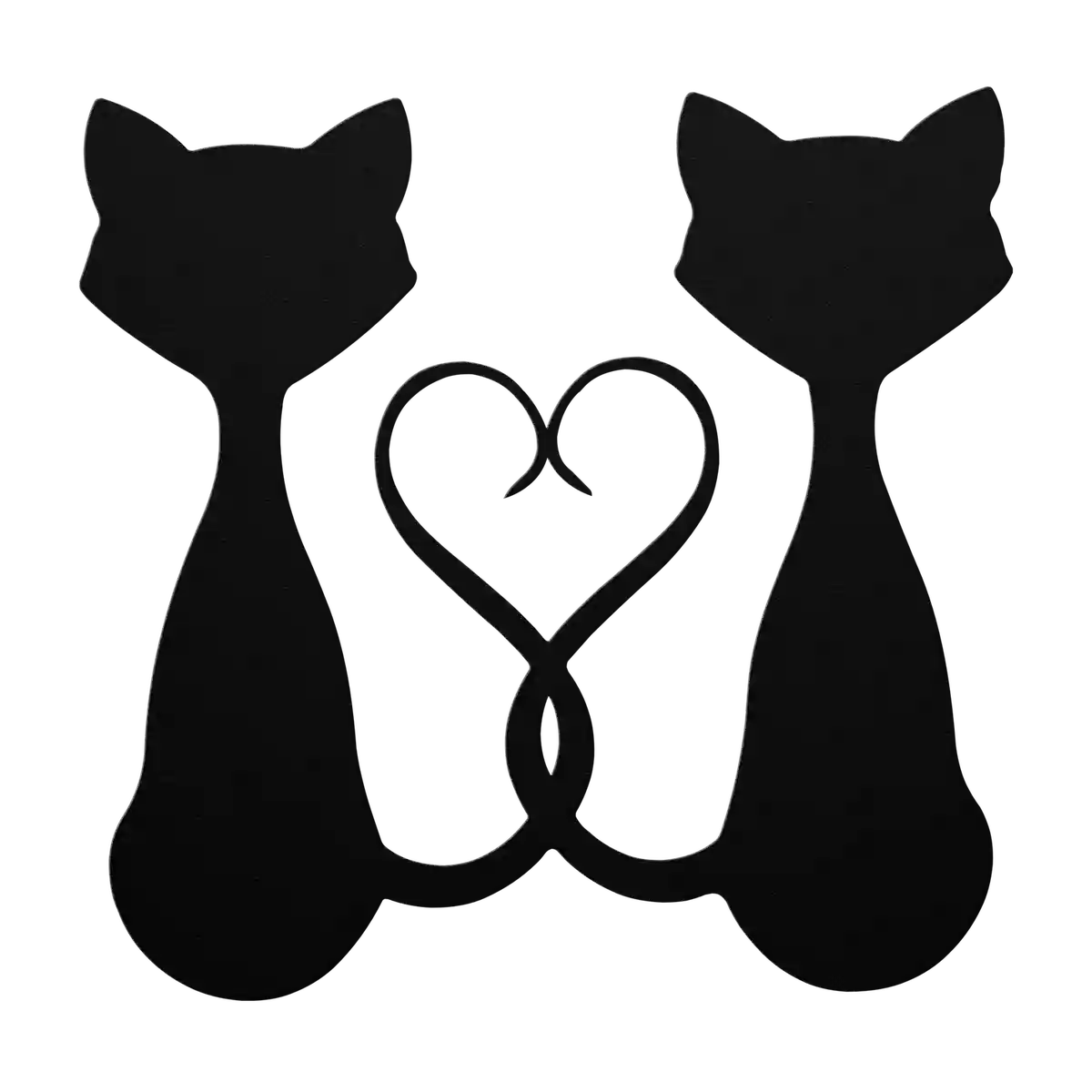 Pets Facing Cats Metal Sign