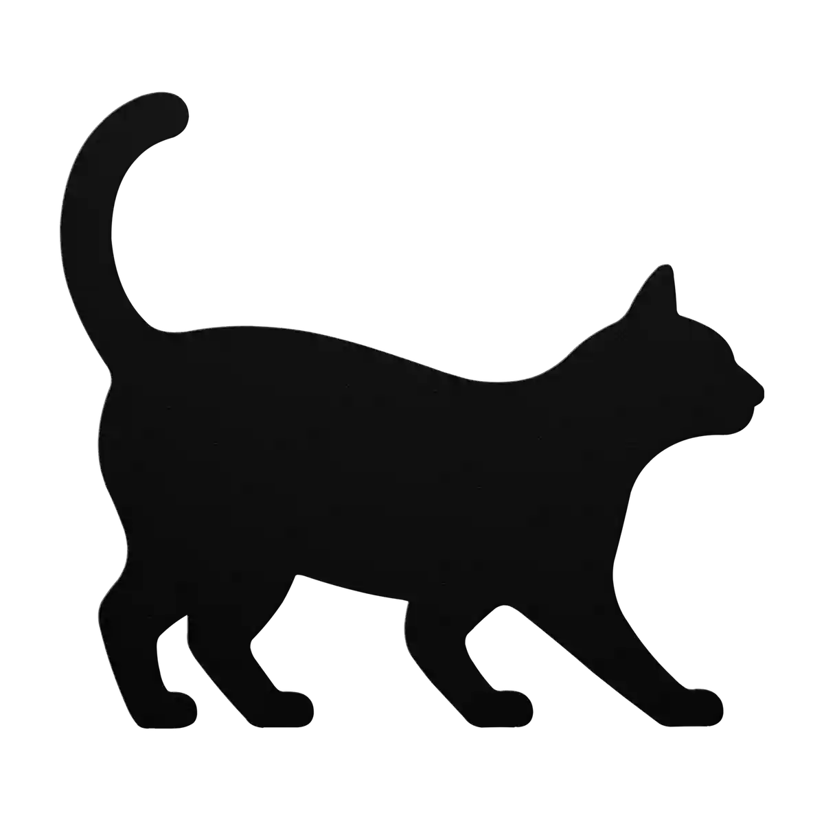 Pets Hook Tail Cat Metal Sign