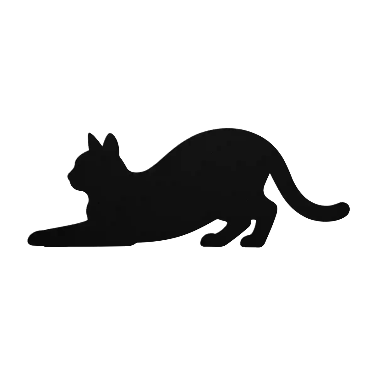 Pets Lounging Cat Metal Sign