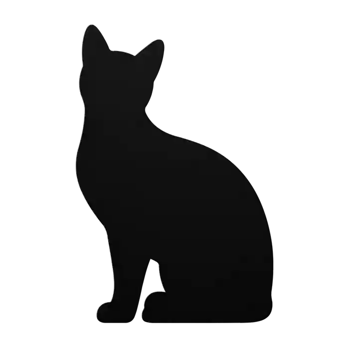 Pets Sitting Cat Metal Sign