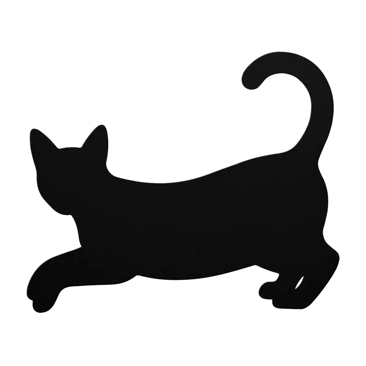 Pets Stretching Cat Metal Sign