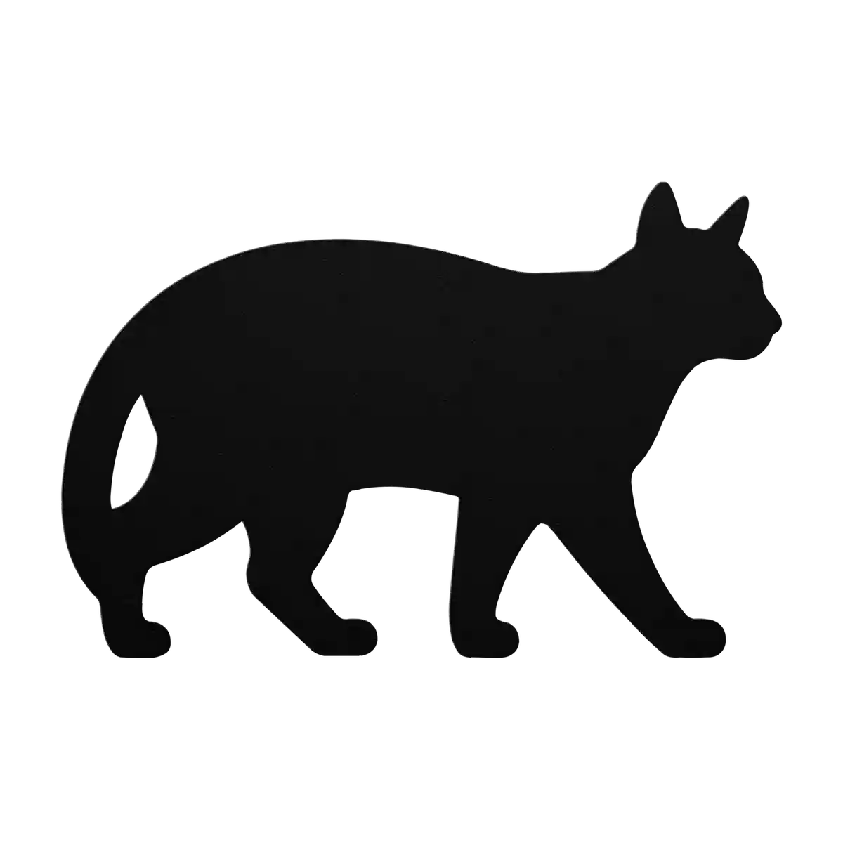 Pets Tucked Tail Cat Metal Sign