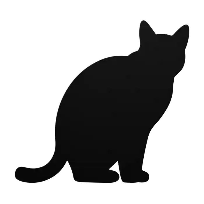 Pets Turned Head Cat Metal Sign