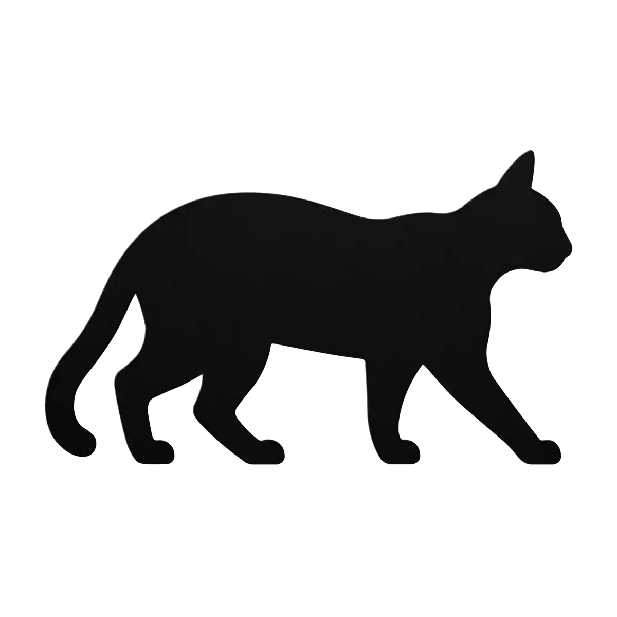 Pets Walking Cat Metal Sign