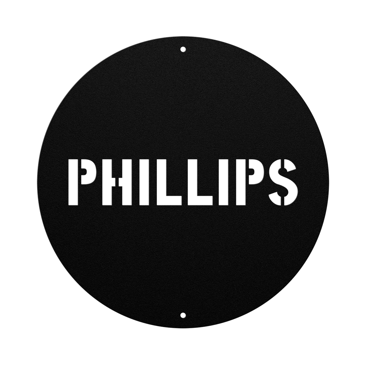 Phillips Family Name Sign