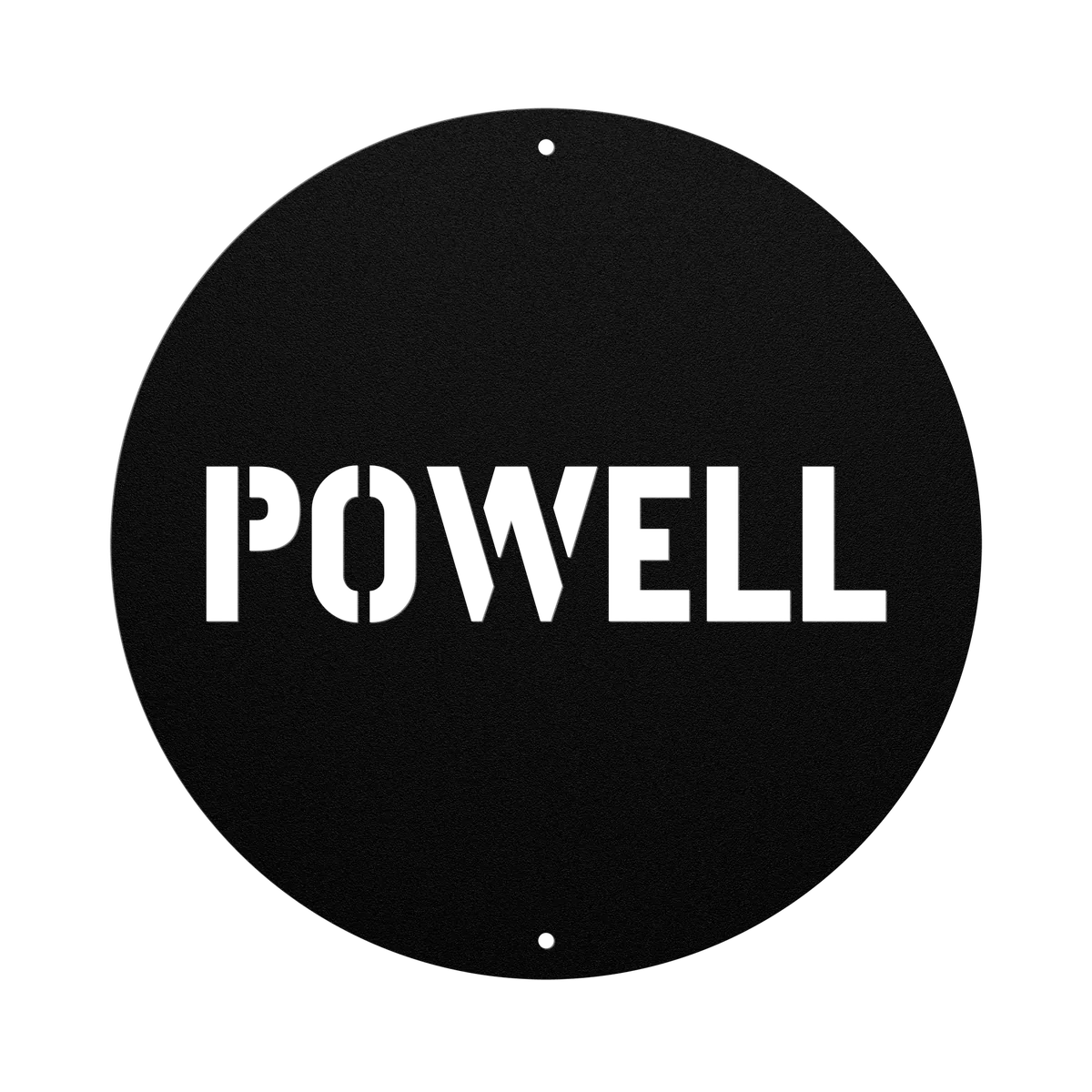 Powell Family Name Sign