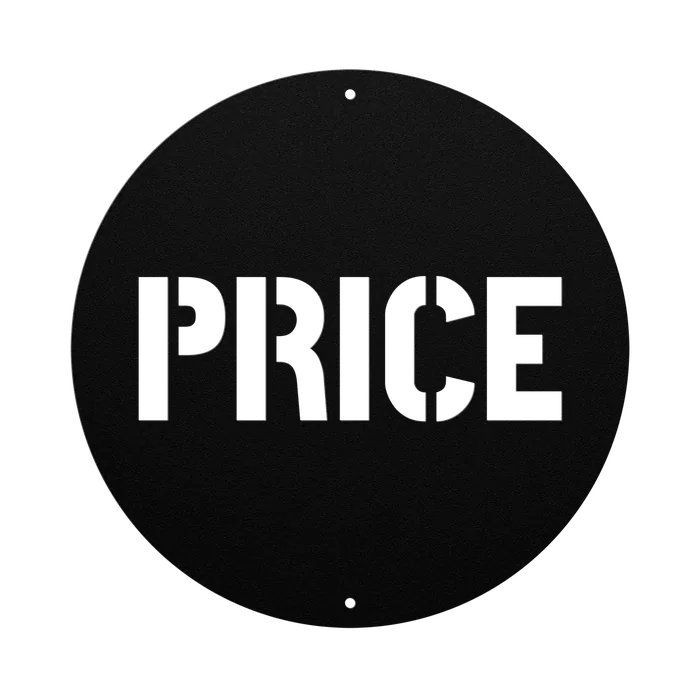 Price Family Name Sign