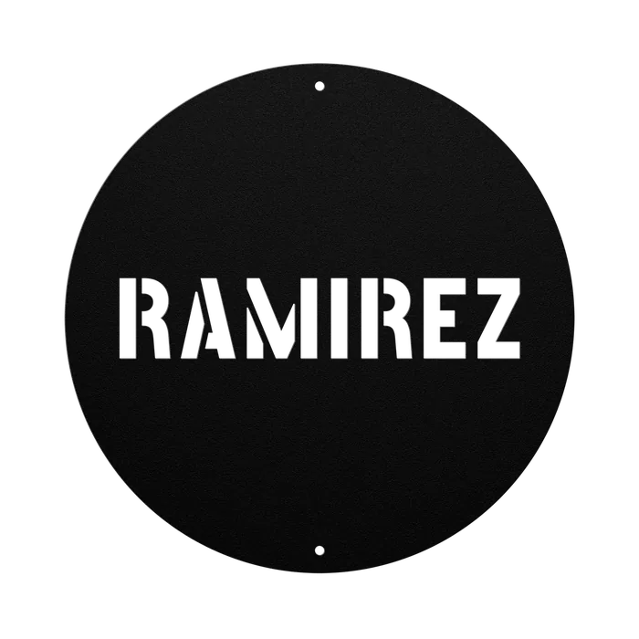 Ramirez Family Name Sign