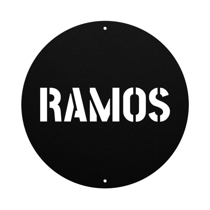 Ramos Family Name Sign