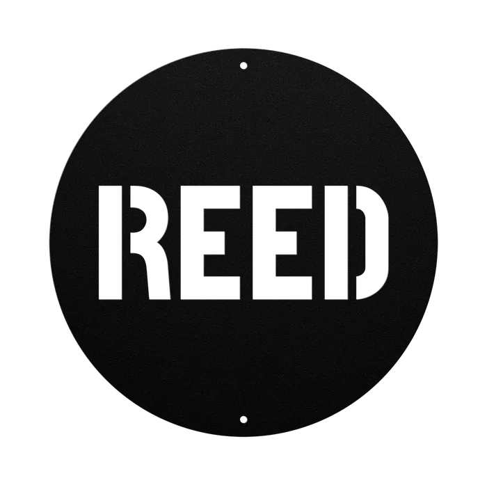 Reed Family Name Sign