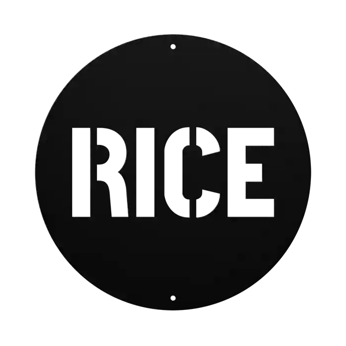 Rice Family Name Sign