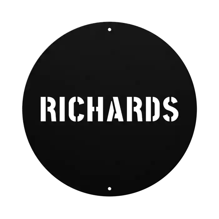 Richards Family Name Sign