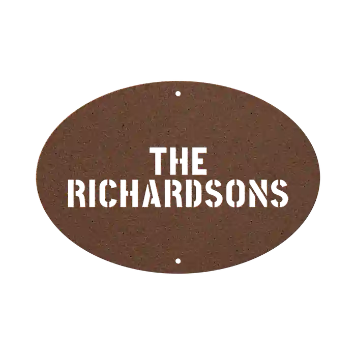 Richardson Family Name Sign