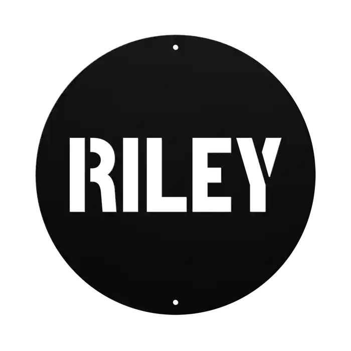 Riley Family Name Sign