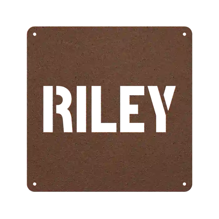 Riley Family Name Sign