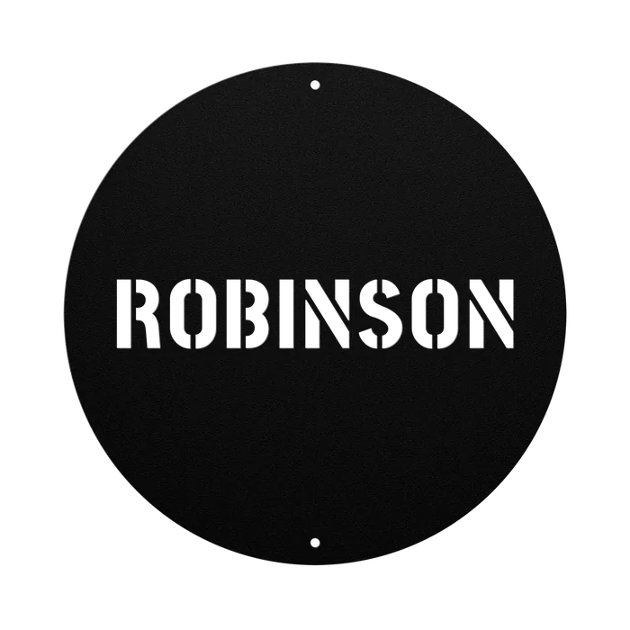 Robinson Family Name Sign